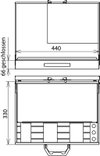 Stahlblechkoffer leer f. EuK-Set TI f. KVS 2fach