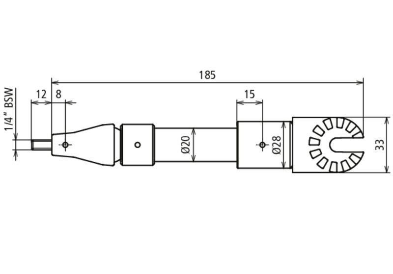 Adapter starr fuer Gehaeuse Digitalkamera mit Gewindebolzen und Zahnkupplung – Bild 2 von 2