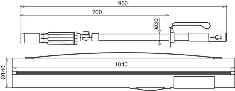 Abstands-Spannungspruefer-Set 110-132kV 16,7Hz Kat L fuer Freileitungen – Bild 3 von 3