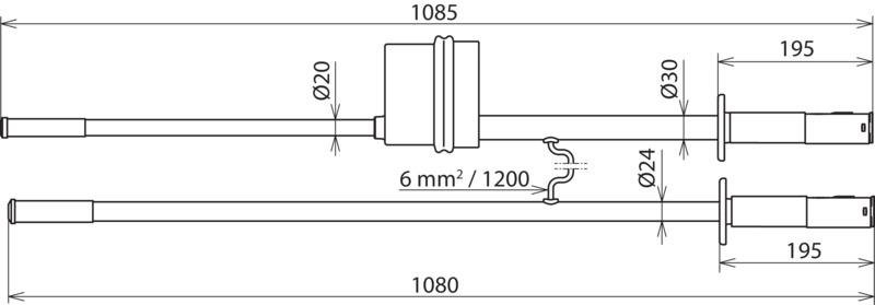 Gleichspannungspruefer PHE/G II m. Pluspol a. Pruefspitze Un 600..750V – Bild 2 von 2