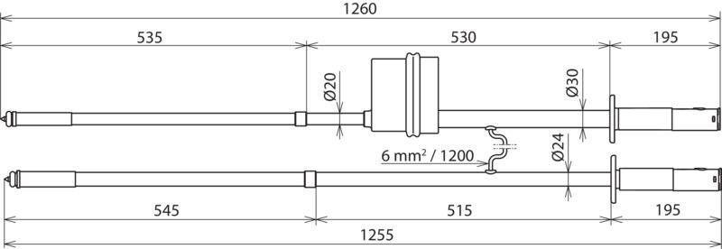 Gleichspannungspruefer PHE/G II m. Pluspol a. Pruefspitze  1-24kV – Bild 2 von 2