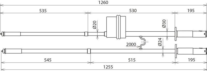 Gleichspannungspruefer PHE/G II m. Pluspol a. Pruefspitze Un 1..24kV – Bild 2 von 2