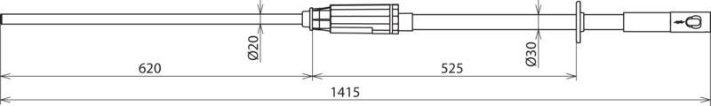 Spannungspruefer PHE III  3...10kV 50Hz Kat. S – Bild 2 von 2