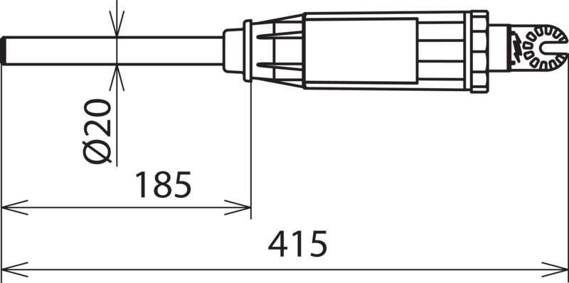 Pruefkopf PHE III 10...30kV 50Hz Kat. L m. Standby-Funktion u. Zahnkupplung – Bild 2 von 2
