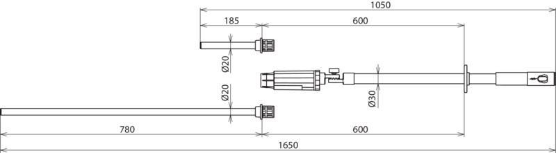 Spannungspruefer PHE III 6-20kV 50Hz Kat. SL m. Zahnkupplung – Bild 2 von 2