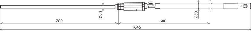 Spannungspruefer PHE III 6 20kV 50Hz Kat. S m. Zahnkupplung – Bild 2 von 2