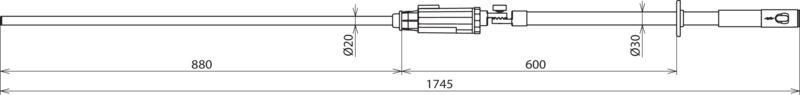 Spannungspruefer PHE III  3...30kV 50Hz Kat. S  umsch. 3-10/10-30kV m. Zahnkupp. – Bild 2 von 3