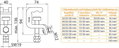 Universalklemme D 25/30mm T 18mm u.Rund- /Flachleiter bis 30mm m. Spindel-6-kant