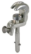 Universalklemme D 20/25mm T 15mm u.Rund- /Flachleiter bis 20mm m. Spindel-Q-Stift