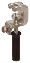 Universalerdungsklemme D 25/30mm T 18mm Rd/Fl 30mm m. Handgriff