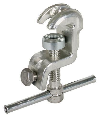 Universalerdungsklemme D 20/25mm T 15mm Rd/Fl 20mm m. Schraubknebel
