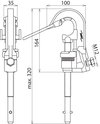 Phasenschraubklemme D 4-30mm Sp-Q-Stift Anschl.stk. PK1 16-70mm*2 m. Einhaengehil.