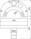 Halbrundbuerste z. Absaugen D 120 mm f. Trockenreinigungsset MS  -36kV