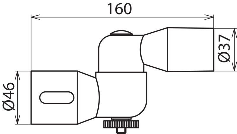 Saugrohrwinkel verstellbar D 40 mm f. Trockenreinigungsset NS  -1000V – Bild 2 von 2