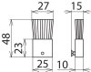 Ersatzpinsel f.Reinigungsduesen 25mm f. Trockenreinigungsset NS  -1000V