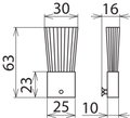 Ersatzpinsel f.Reinigungsduesen 40mm f. Trockenreinigungsset NS  -1000V