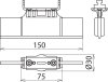 Sperrelement f. NH-Sicherungsunterteil  Gr.2-3