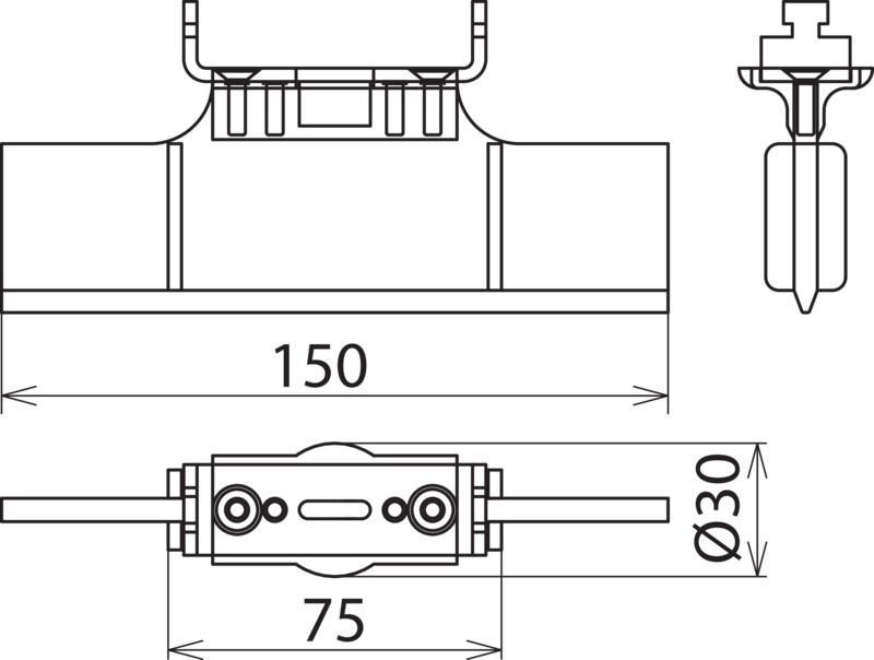 Sperrelement f. NH-Sicherungsunterteil  Gr.2-3 – Bild 2 von 2