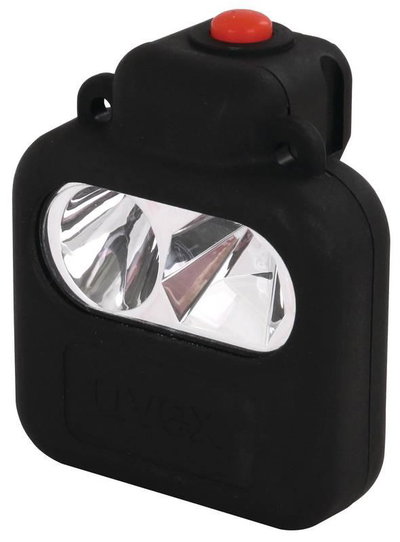 LED-Helmlampe fuer Elektriker-Schutzhelm ESH U mit 4 Schaltstufen, Schutzart IP67