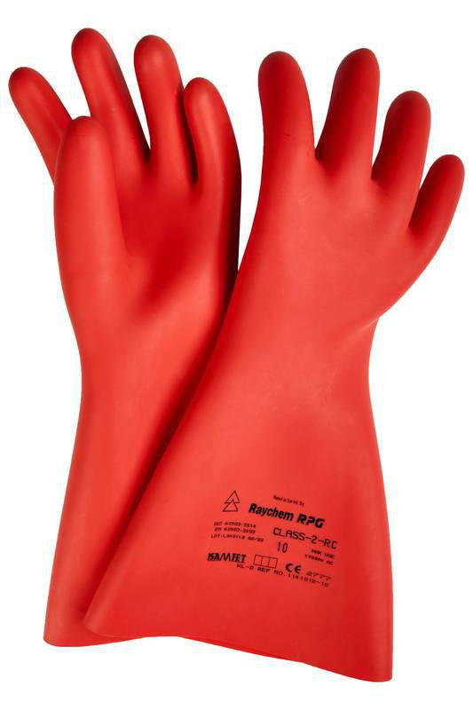 Isolierende Handschuhe Kl.2 Kat.RC zum  AuS  -17.000V        Gr.10