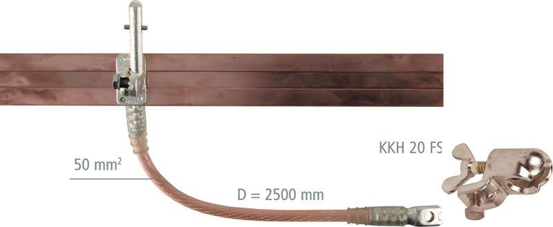 Kurzschließschiene 60x12mm E-Cu F20 Spindel Sechskant