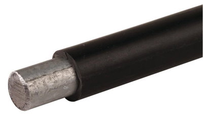 Runddraht 10/13mm St/tZn Ringlaenge 50m +/-5% m. K.-Mantel schwarz