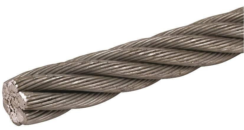 Seil 10mm 42mm*2 St/galZn (114x0,65mm) R 100m +/-5%