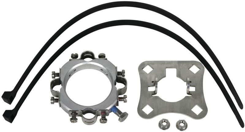 Befestigungsset Al/NIRO fuer Stuetzrohre D 50mm fuer vier HVI-light Leitungen