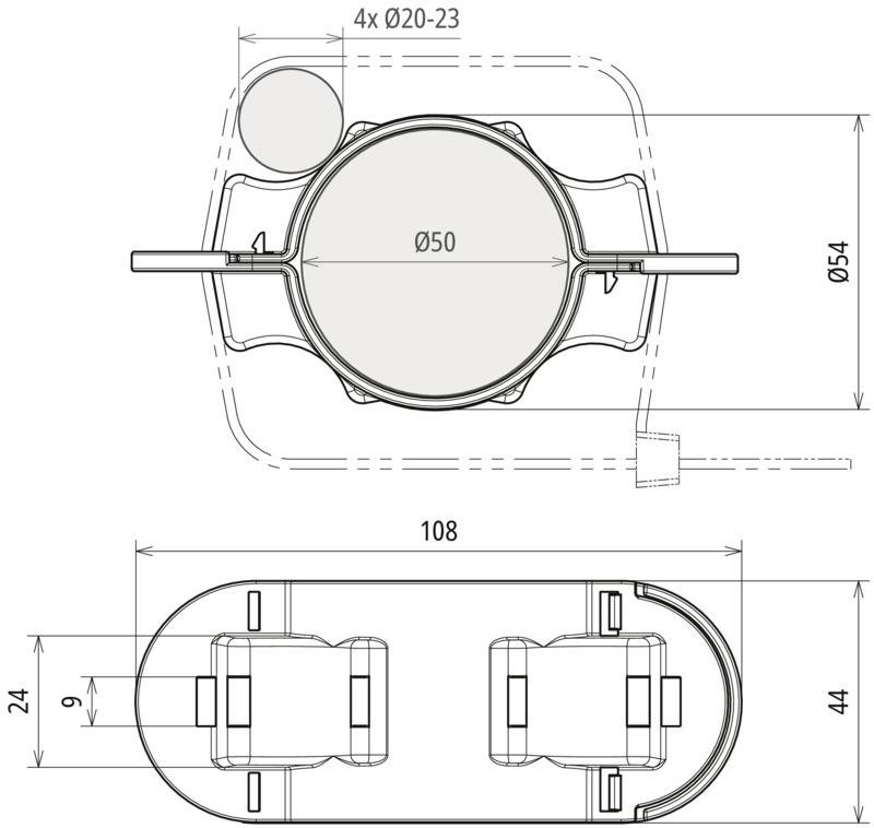 Befestigungsset f. HVI & HVI light plus Positionierungshilfe fuer D 50 mm – Bild 2 von 2