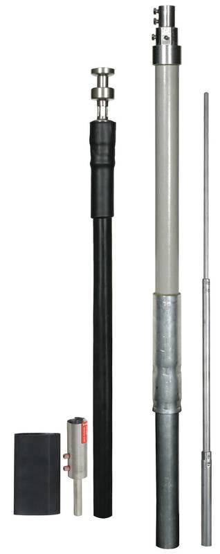 HVI-Leitung D 20mm Cu mit Stuetzrohr L 3200mm und Fangstange L 2500mm -SET-