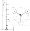 Fangmast 50 f. HVI-light-Leitung SET m. Dreibeinstativ  L 4900mm