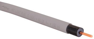 HVI light plus Leitung D 21 mm Cu grau abgelaengt Laenge 6 bis 70 m