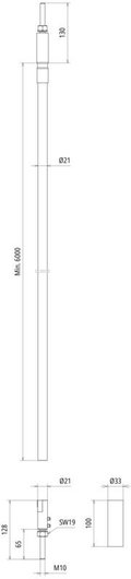 HVI light plus Leitung D 21 mm Cu grau vorkonfekt. Aussenverlegung L 6 bis 70 m