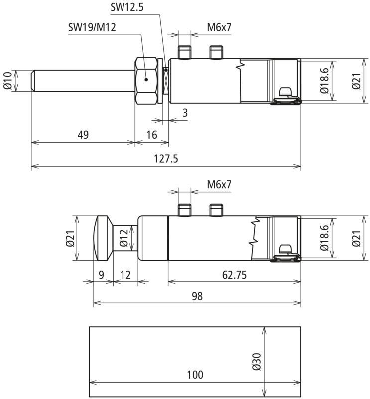Anschlussset f. HVI light plus Leitung D 21 mm mit 2 Anschlussteilen, fuer Rohrinnenverlegung – Bild 2 von 2