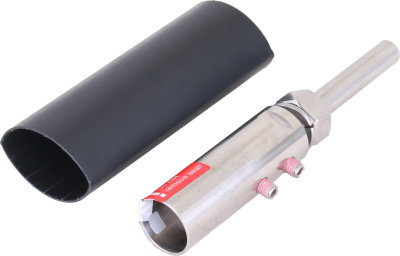 Anschlusselement M12 m. Mutter u. Schrumpfschlauch f. HVI long