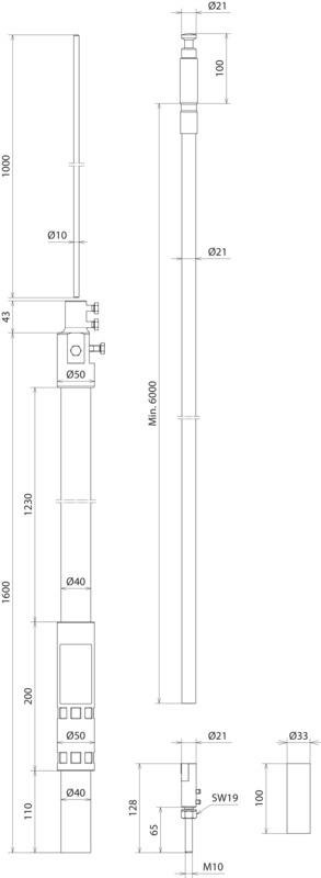 HVI light plus mit Stuetzrohr -SET- D 40 mm L 2600 mm – Bild 2 von 2