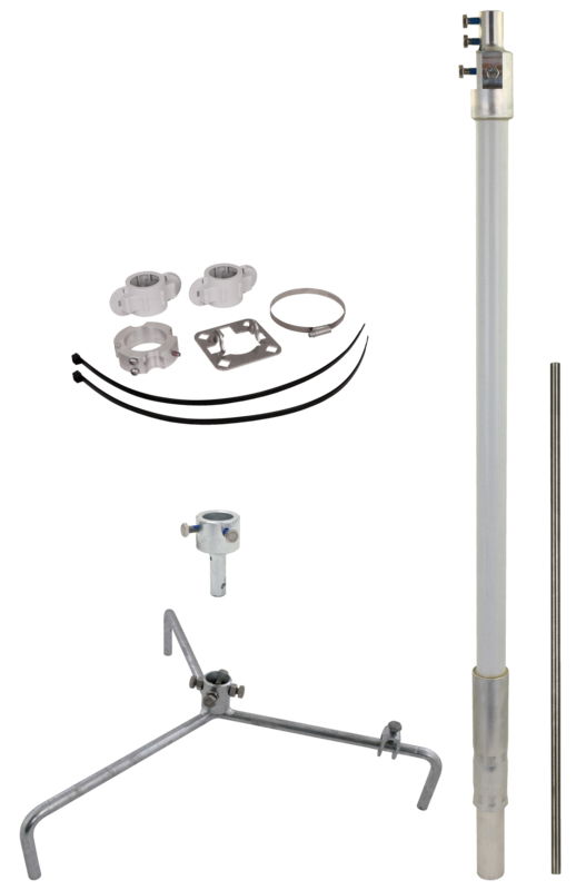 Fangmast fuer HVI light plus -SET- D 40 mm L 2200 mm R320 mm