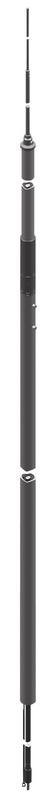 Fangmast L 9,0m mit HVI light plus D 21mm Cu L min. 10m grau -SET-