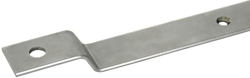 Anschlussfahne gewinkelt Fl 30x3,5mm NIRO (V4A) L 3000mm m. Bohrungen 11mm