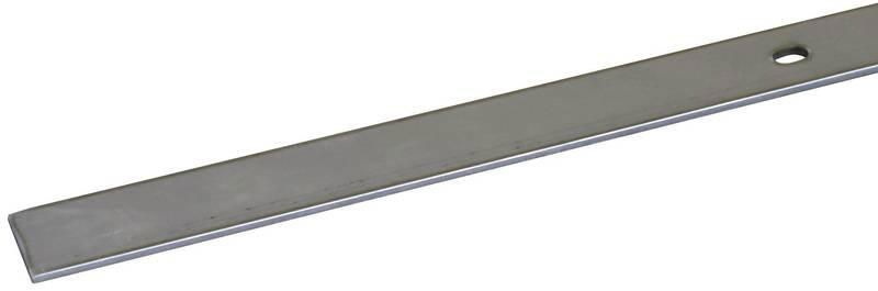 Anschlussfahne Fl 30x3,5 mm NIRO (V4A) L 3000 mm mit 5 Bohrungen 6,5x12 mm