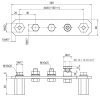 PA-Schiene ohne Abdeckung NIRO fuer BW 1x KS-Verbinder 2x Schraube M10