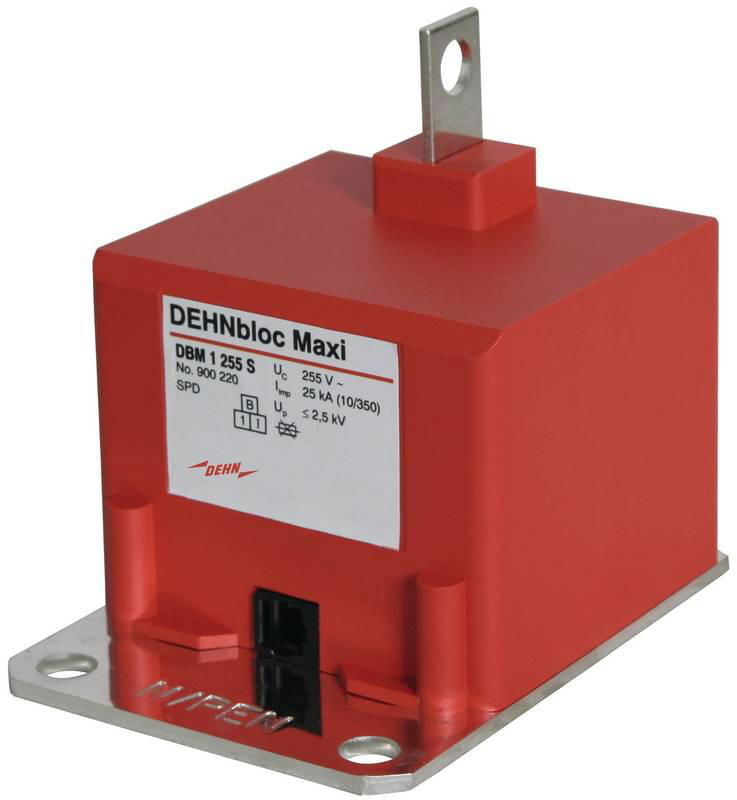 Koordinierter Blitzstromableiter Typ 1 DEHNbloc Maxi S  1-polig 255V AC