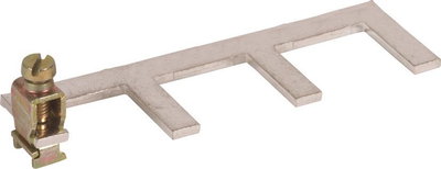 Erdungsbuegel einphasig  3-polig mit Anschlussklemme bis 25 mm*2