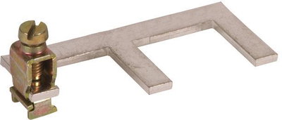 Erdungsbuegel einphasig  2-polig mit Anschlussklemme bis 25 mm*2