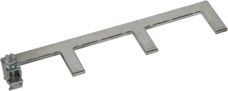 Erdungsbuegel einphasig  3-polig  10 TE mit Anschlussklemme bis 25 mm*2
