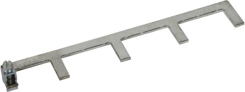 Erdungsbuegel einphasig  4-polig  13 TE mit Anschlussklemme bis 25 mm*2