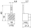 Stiftanschlussklemme 2x16mm*2 zur Durchgangsverdrahtung