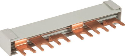 Kammschiene / Modularverdrahtungssystem dreiphasig, 6-polig, 6 Teilungseinheiten