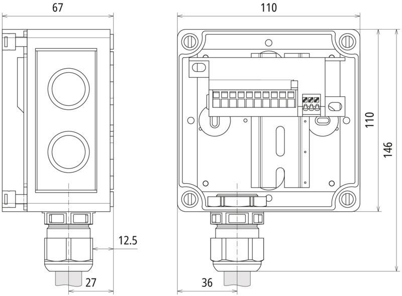 Ueberspannungsableiter Typ 2+3 DEHNcube im Gehaeuse IP65 fuer Emob – Bild 2 von 2