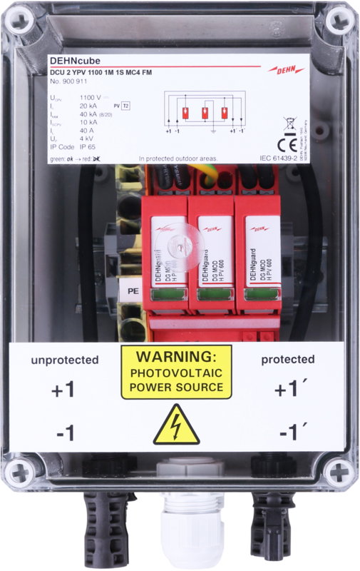 GAK Typ 2 im Gehaeuse IP65 fuer PV-Anlagen 1MPPT mit 1 String bis 1100V DC